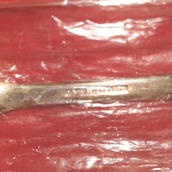 QUEEN ANNE SILVER PLATED ENGLAND SIGNED 2 Piece Set Large Fork & Spoon - Picture 9 of 16